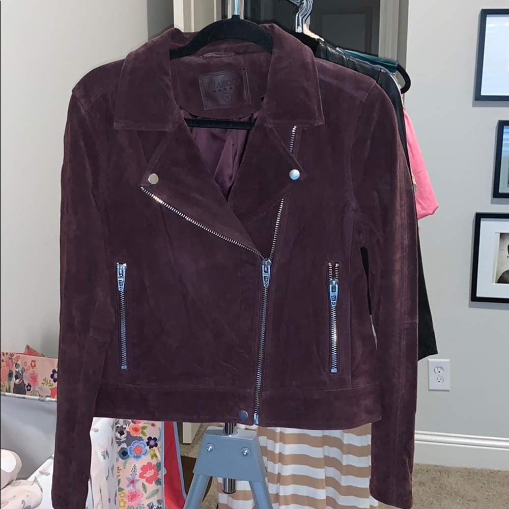 BLANKNYC Suede Moto Jacket